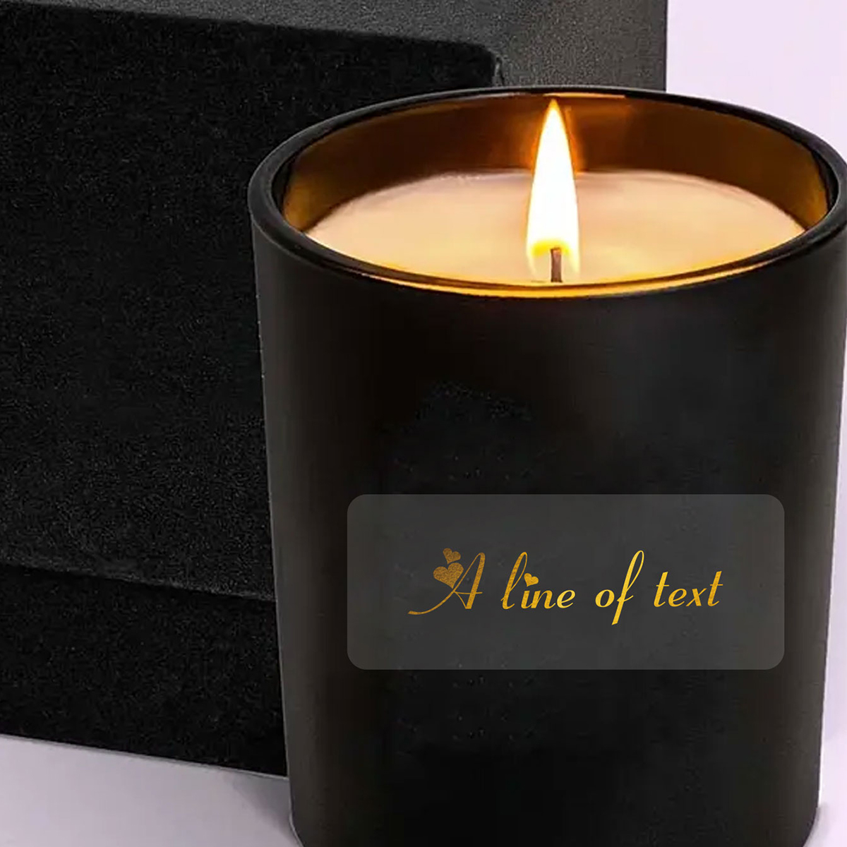 Özel Metinli Dikdörtgen Şeffaf - Personalised Candle Label incelemesi ve fiyatı