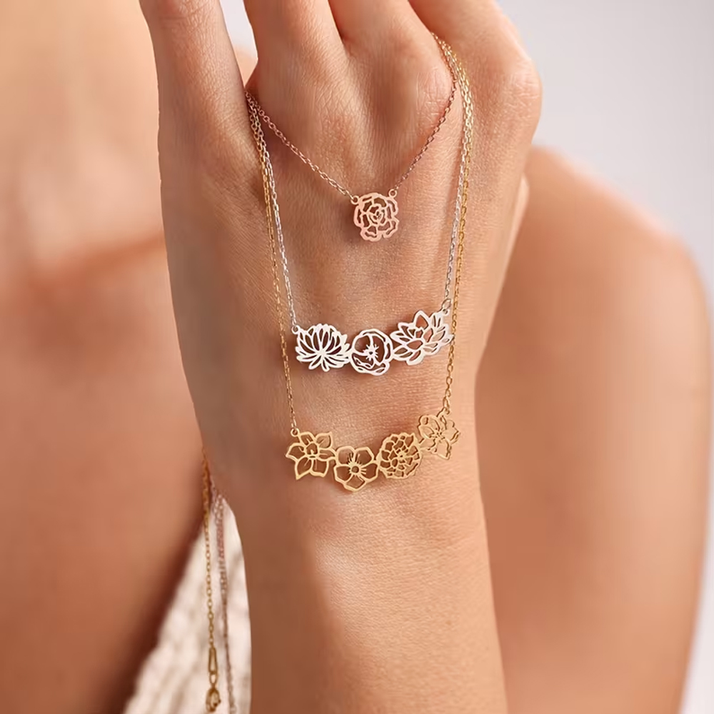 Kişiye Özel Doğum Çiçeği Kolye - Birth Flower Necklace incelemesi ve fiyatı