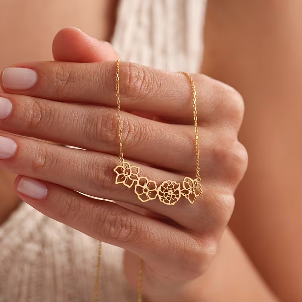 Kişiye Özel Doğum Çiçeği Kolye - Birth Flower Necklace incelemesi ve fiyatı