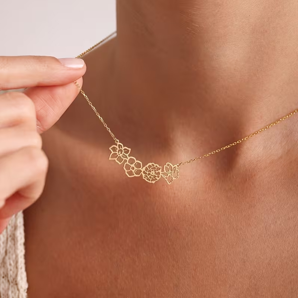 Kişiye Özel Doğum Çiçeği Kolye - Birth Flower Necklace incelemesi ve fiyatı