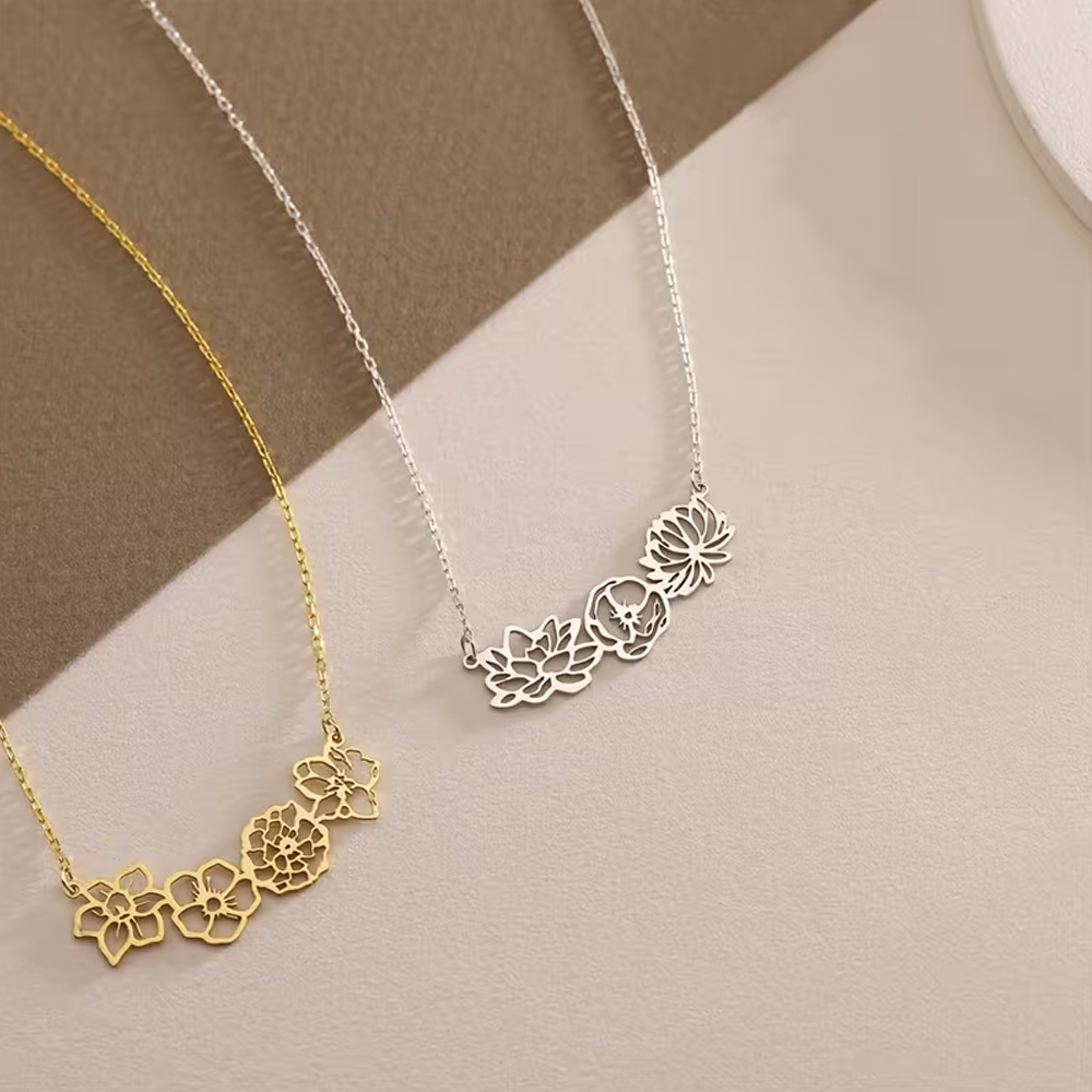 Kişiye Özel Doğum Çiçeği Kolye - Birth Flower Necklace incelemesi ve fiyatı