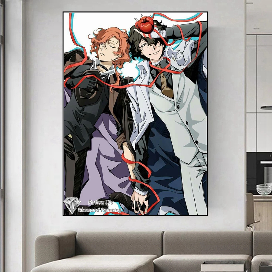 Bungou kaçak köpekler Diy elma - Photo Mosaic Print incelemesi ve fiyatı