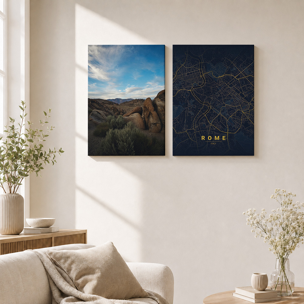 İtalya Topografik Kanvas Poste - Custom Map Poster incelemesi ve fiyatı